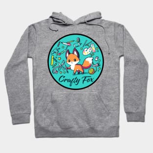 Cute Funny Fox Lover Quote - Crafty Fox Animal Lover Hoodie